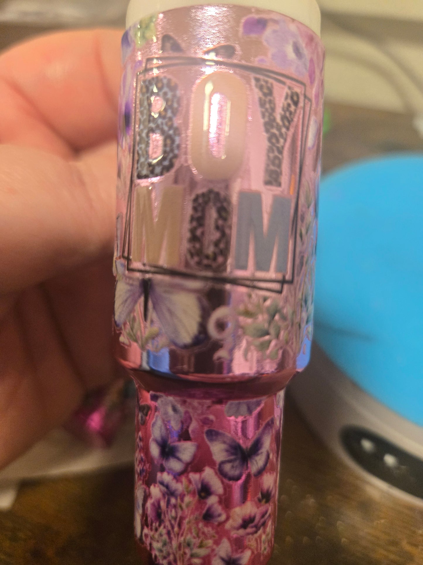 A mini tumbler keychain